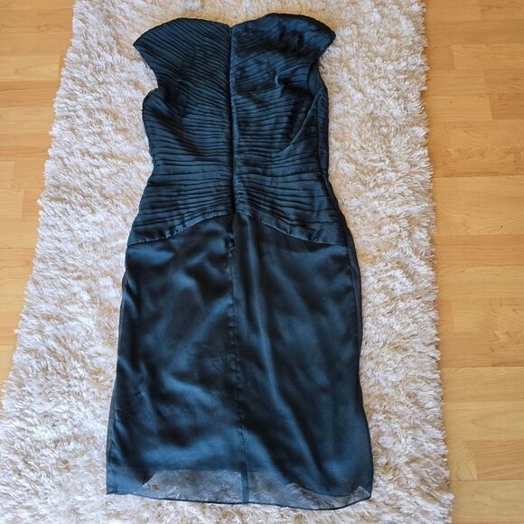 ADRIANA PAPPEL Evening Womens Green Mini Drees Size 8 Glam, Formal - Picture 5 of 10